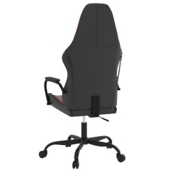 Chaise de jeu de massage Noir et rouge bordeaux Similicuir 616620616620