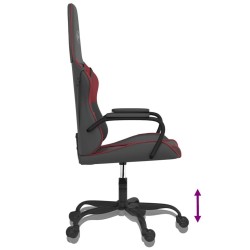 Chaise de jeu de massage Noir et rouge bordeaux Similicuir 616620616620