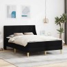 Cadre de lit avec matelas Noir 120 x 190 cm Polyester 616632616632