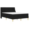 Cadre de lit avec matelas Noir 120 x 190 cm Polyester 616632616632
