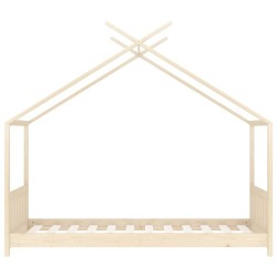Cadre de lit d'enfant Bois de pin massif 80x160 cm 616633616633