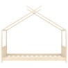 Cadre de lit d'enfant Bois de pin massif 80x160 cm 616633616633