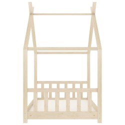 Cadre de lit d'enfant Bois de pin massif 80x160 cm 616633616633