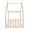 Cadre de lit d'enfant Bois de pin massif 80x160 cm 616633616633