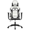 Chaise de jeu Blanc et noir Similicuir 616634616634