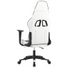 Chaise de jeu Blanc et noir Similicuir 616634616634