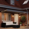 Cadre de store électrique avec LED Anthracite 4 x 2 m Aluminium 616640616640