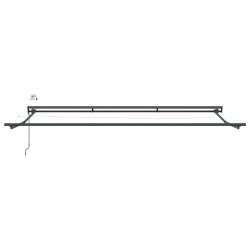 Cadre de store électrique avec LED Anthracite 4 x 2 m Aluminium 616640616640