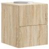 Cabinet de chevet mural 2 pcs Chêne Sonoma 33 x 34,5 x 40 cm 616644616644