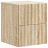 Cabinet de chevet mural 2 pcs Chêne Sonoma 33 x 34,5 x 40 cm 616644616644