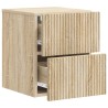 Cabinet de chevet mural 2 pcs Chêne Sonoma 33 x 34,5 x 40 cm 616644616644
