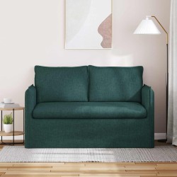 Canapé Vert foncé 136 x 82 x 85 cm tissu 616648616648