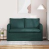 Canapé Vert foncé 136 x 82 x 85 cm tissu 616648616648