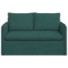 Canapé Vert foncé 136 x 82 x 85 cm tissu 616648616648