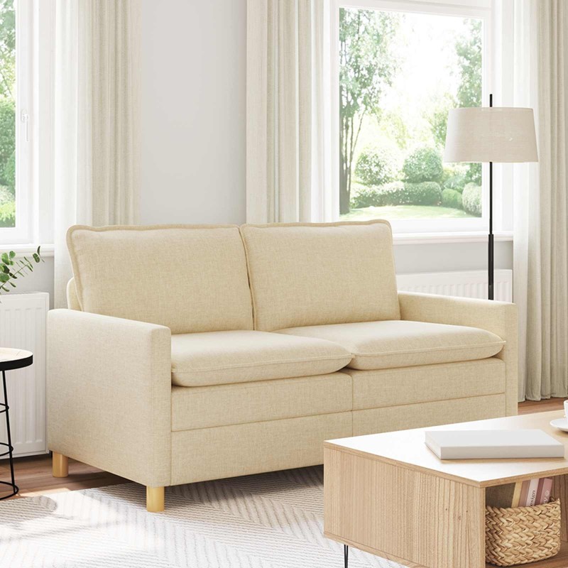 Canapé Crème 156 x 81 x 87,5 cm Tissu 616649616649
