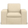 Canapé Crème 103 x 80 x 82 cm tissu 616650616650