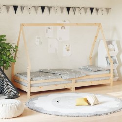 Cadre de lit pour enfants 90x200 cm bois de pin massif 616651616651