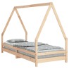 Cadre de lit pour enfants 90x200 cm bois de pin massif 616651616651