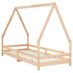 Cadre de lit pour enfants 90x200 cm bois de pin massif 616651616651