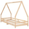 Cadre de lit pour enfants 90x200 cm bois de pin massif 616651616651