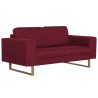 Canapé à 2 places Tissu Rouge bordeaux 616653616653