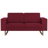 Canapé à 2 places Tissu Rouge bordeaux 616653616653