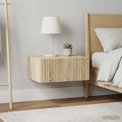Cabinet de chevet mural 2 pcs Chêne Sonoma 49 x 34,5 x 20 cm 616654616654
