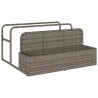 Rangement pour matelas gonflables de piscine gris 110 x 100 x 57 cm résine tressée 616656616656