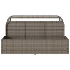 Rangement pour matelas gonflables de piscine gris 110 x 100 x 57 cm résine tressée 616656616656