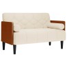 Canapé deux places avec coussins cylindriques 110 cm en lin 616662616662