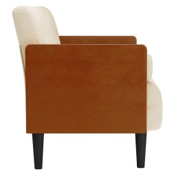 Canapé deux places avec coussins cylindriques 110 cm en lin 616662616662