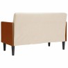 Canapé deux places avec coussins cylindriques 110 cm en lin 616662616662