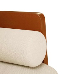 Canapé deux places avec coussins cylindriques 110 cm en lin 616662616662