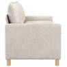 Canapé Crème 156 x 81 x 87,5 cm Polyester 616665616665