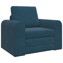 Canapé-Lit Bleu 98 x 71 x 83 cm Velours 616668616668