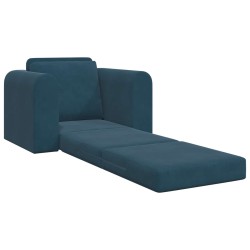 Canapé-Lit Bleu 98 x 71 x 83 cm Velours 616668616668