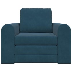 Canapé-Lit Bleu 98 x 71 x 83 cm Velours 616668616668