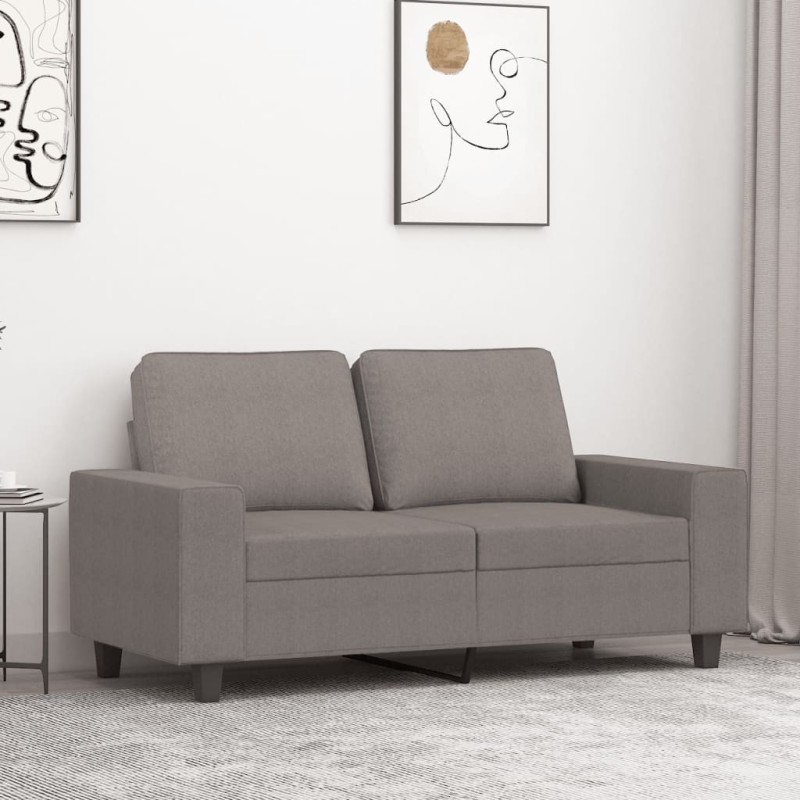 Canapé à 2 places Taupe 120 cm Tissu 616669616669