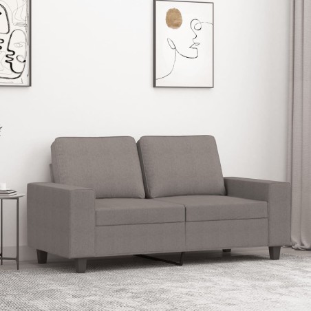 Canapé à 2 places Taupe 120 cm Tissu 616669616669
