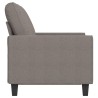 Canapé à 2 places Taupe 120 cm Tissu 616669616669