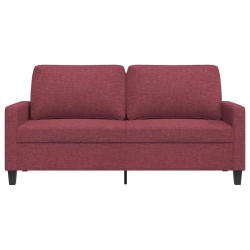 Canapé à 2 places Rouge bordeaux 140 cm Tissu 616670616670