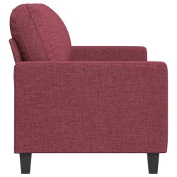 Canapé à 2 places Rouge bordeaux 140 cm Tissu 616670616670