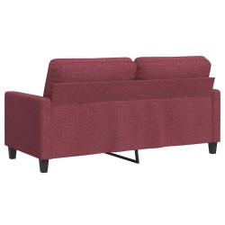 Canapé à 2 places Rouge bordeaux 140 cm Tissu 616670616670