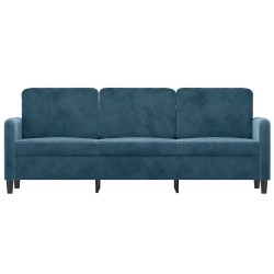 Canapé à 3 places Bleu 180 cm Velours 616671616671
