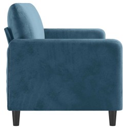 Canapé à 3 places Bleu 180 cm Velours 616671616671