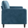 Canapé à 3 places Bleu 180 cm Velours 616671616671