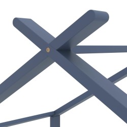 Cadre de lit d'enfant Gris Bois de pin massif 80x160 cm 616679616679
