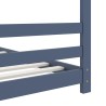 Cadre de lit d'enfant Gris Bois de pin massif 80x160 cm 616679616679