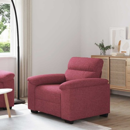 Canapé/Fauteuil rouge vin 100x81x84 cm tissu 616682616682
