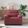 Canapé/Fauteuil rouge vin 100x81x84 cm tissu 616682616682